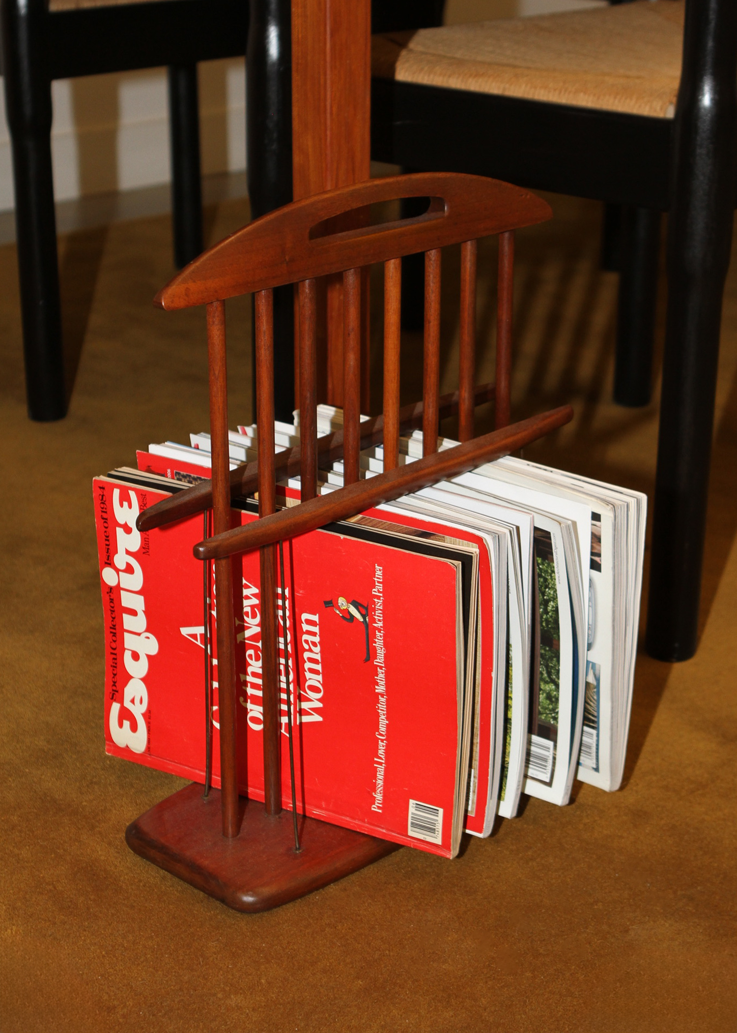 Walnut Magazine Rack - Arthur Umanoff for Washington Woodcraft