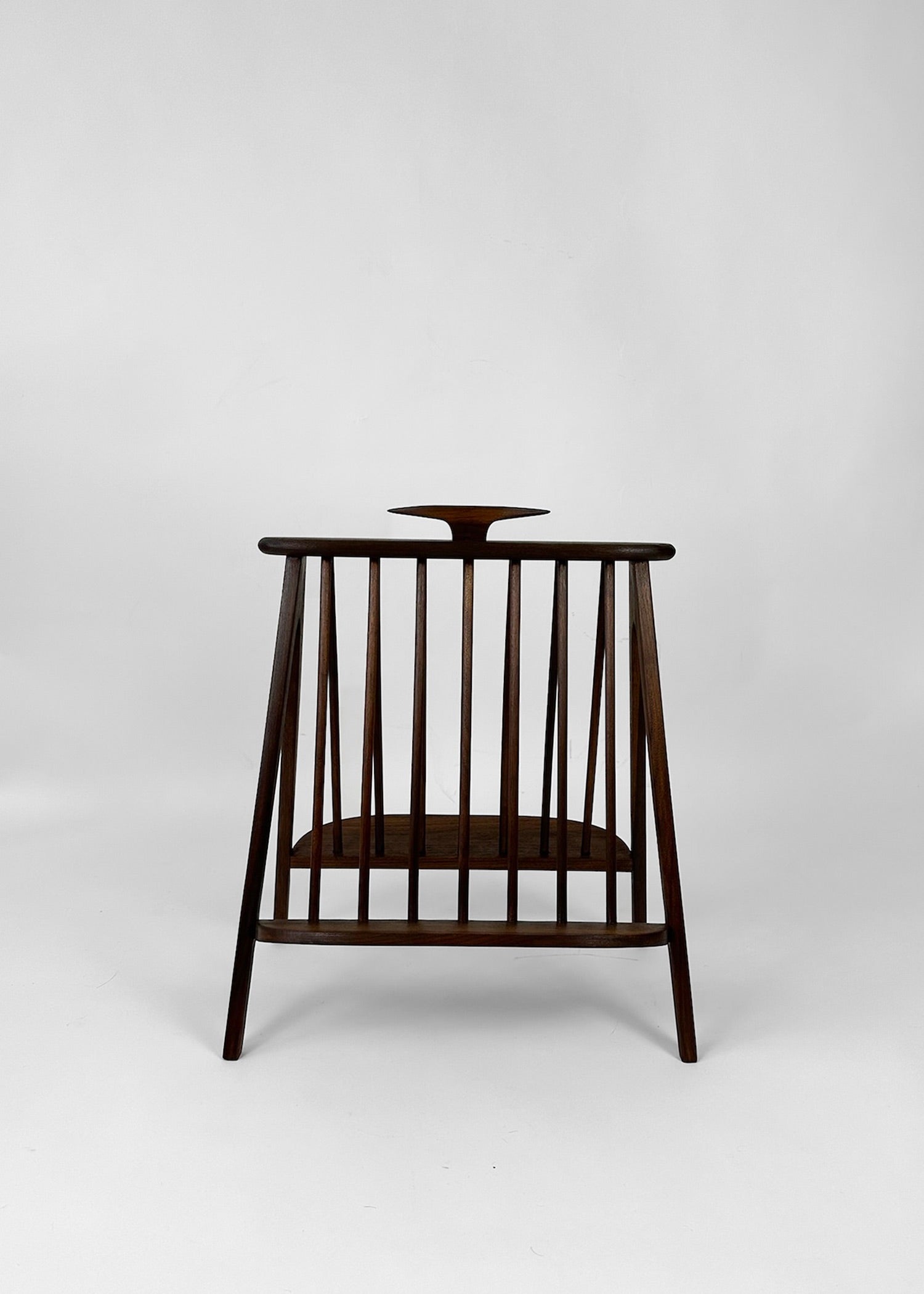 Walnut Magazine Rack - Arthur Umanoff for Washington Woodcraft