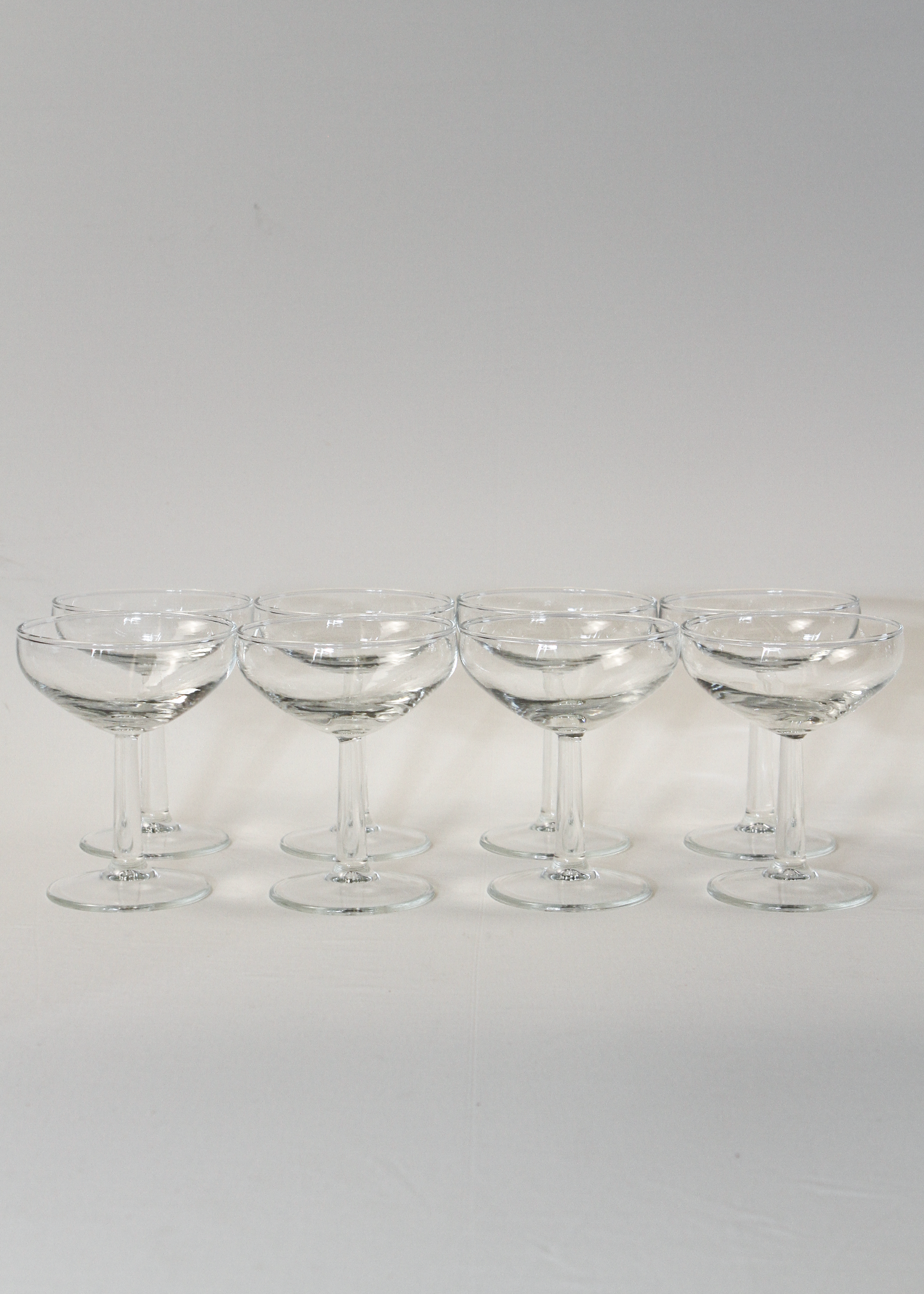 (8) Vintage Hosting Set - Silver and white