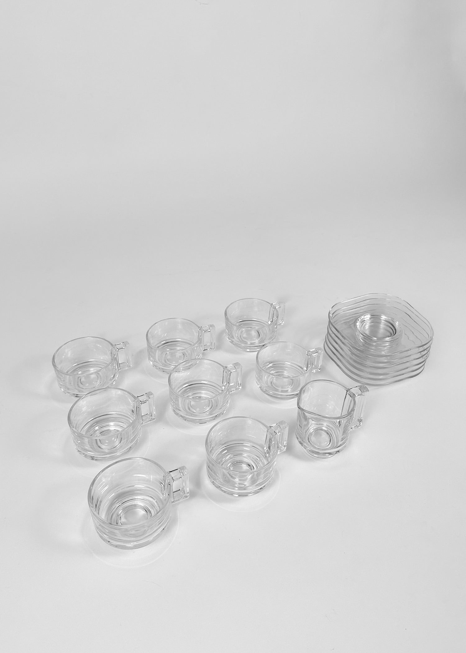 Glass service by Joe Colombo for ‘Arno’