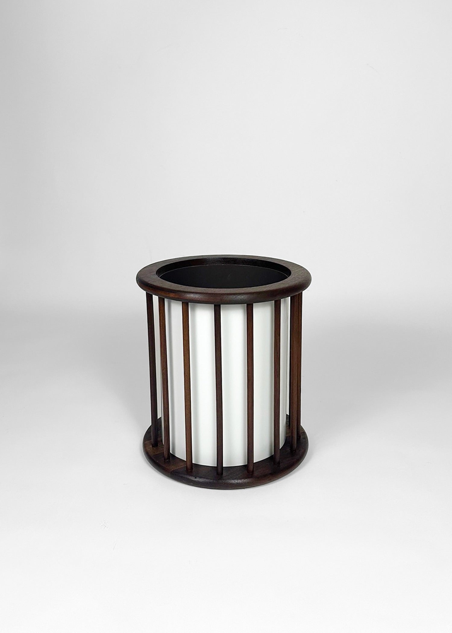 Walnut Garbage Can - Arthur Umanoff for Washington Woodcraft